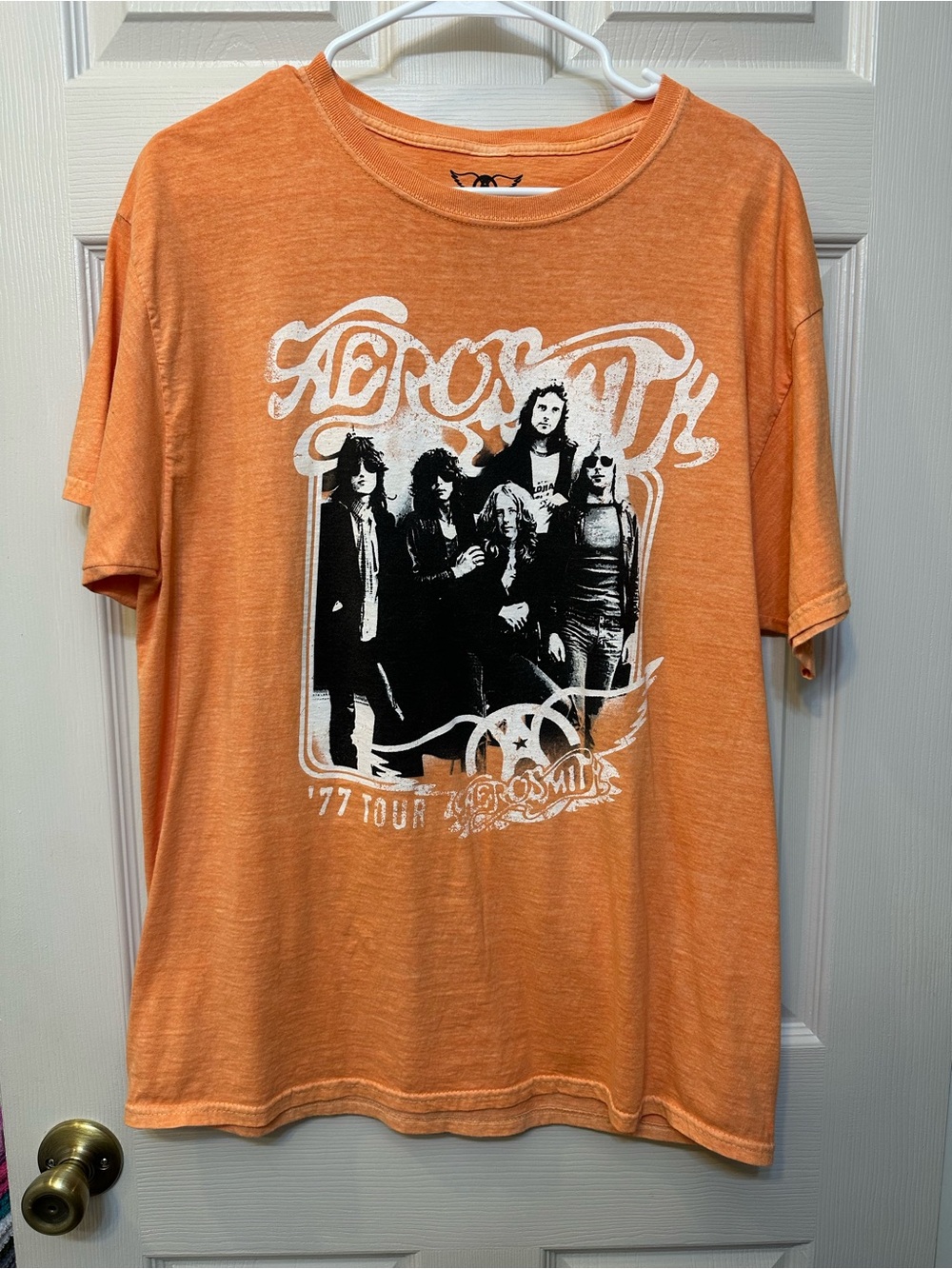 '77 Aerosmith Tour Orange Graphic Tee
